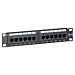 Painel de ligação UTP CAT5e de 10 polegadas - 12 portas